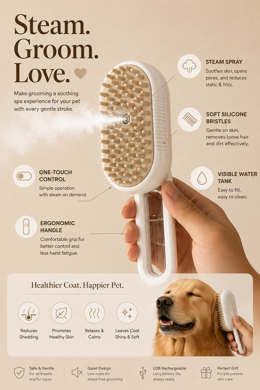 TrailPets™ SteamGroom Pro